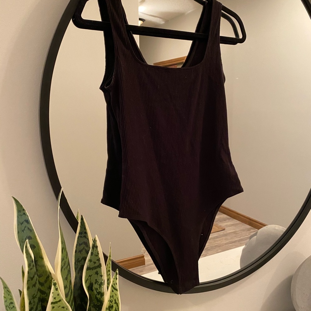 Divided Square Neck Bodysuit